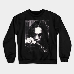 Eric Draven Portrait - The Crow Crewneck Sweatshirt